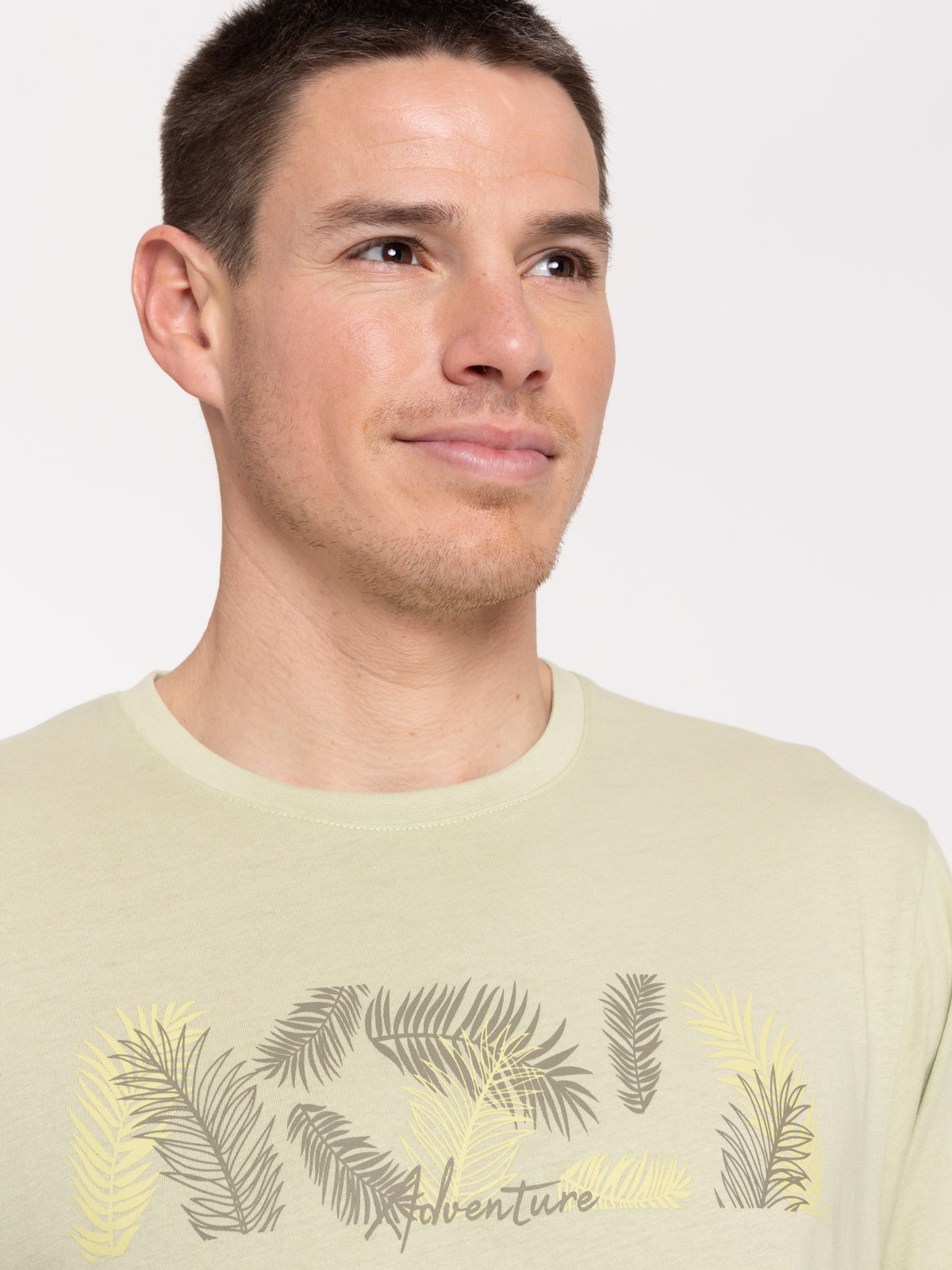 T-shirt motif bande feuillage homme T-shirt motif bande feuillage homme