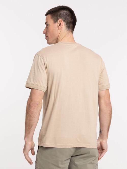 T-shirt sable col rond homme