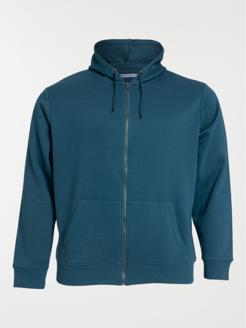 Sweat bleu cascade grande taille homme