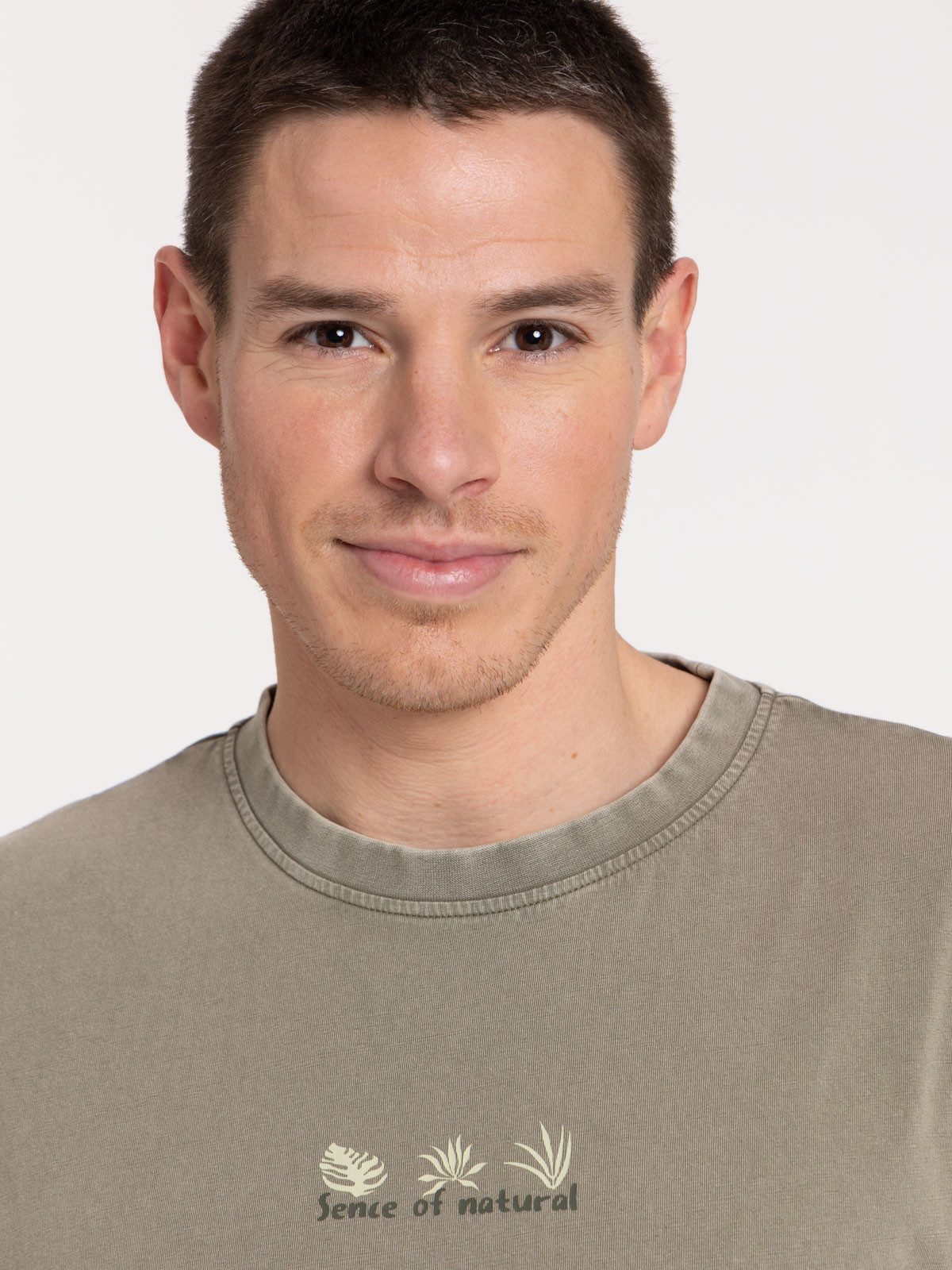 T-shirt imprimé dos tilleul homme