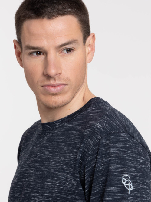 T-shirt marine navy homme