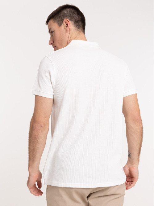 Polo écru manches courtes...