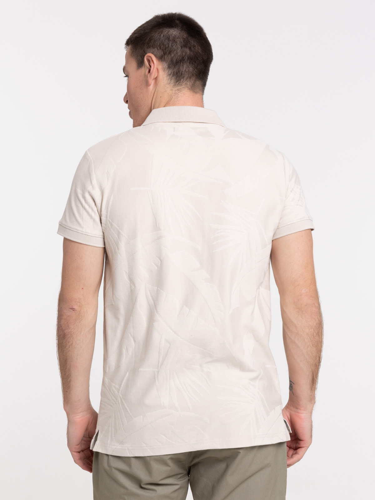 Polo coloris beige clair homme Polo coloris beige clair homme