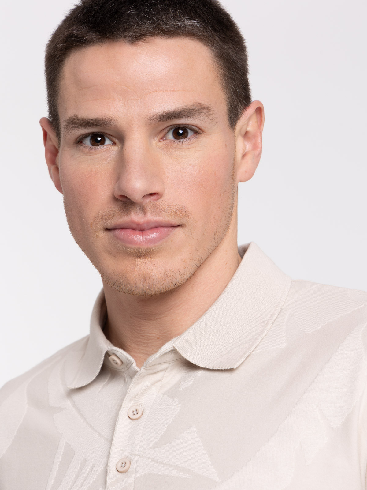 Polo coloris beige clair homme Polo coloris beige clair homme