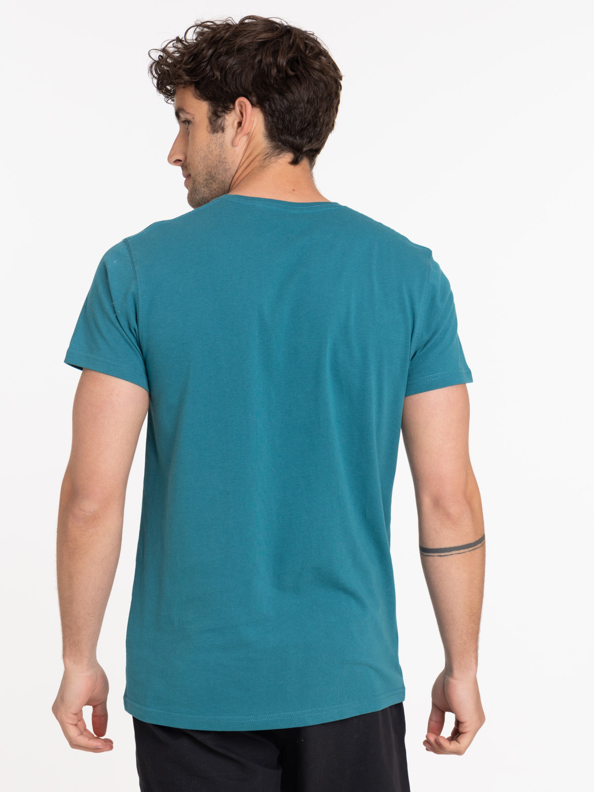 T-shirt col rond bleu cascade homme T-shirt col rond bleu cascade homme