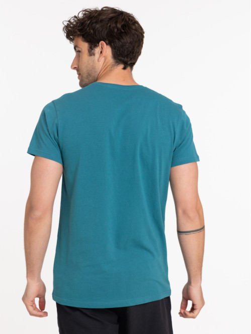 T-shirt col rond bleu cascade homme T-shirt col rond bleu cascade homme