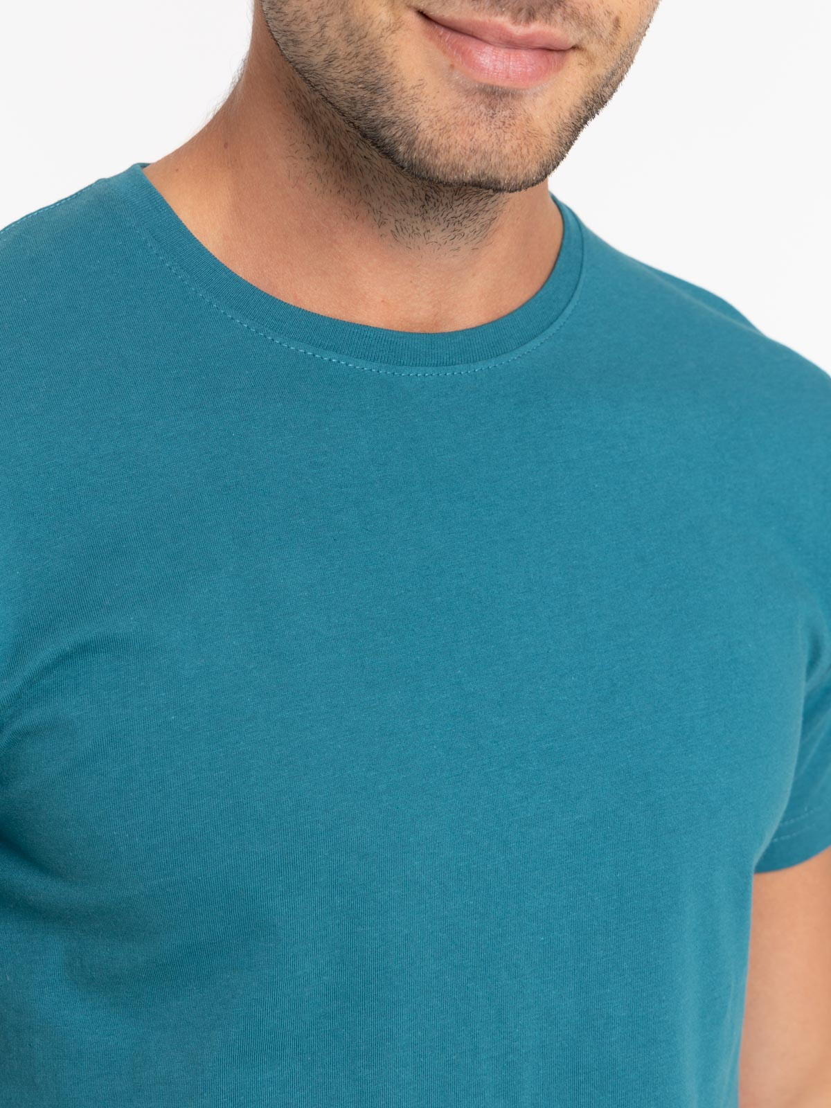 T-shirt col rond bleu cascade homme T-shirt col rond bleu cascade homme