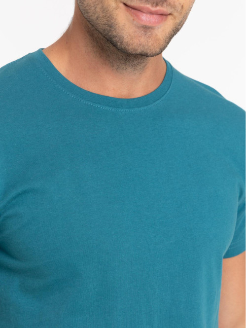 T-shirt col rond bleu cascade homme T-shirt col rond bleu cascade homme