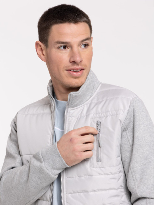 Doudoune gris chiné homme