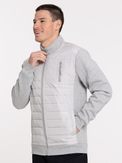 Doudoune gris chiné homme