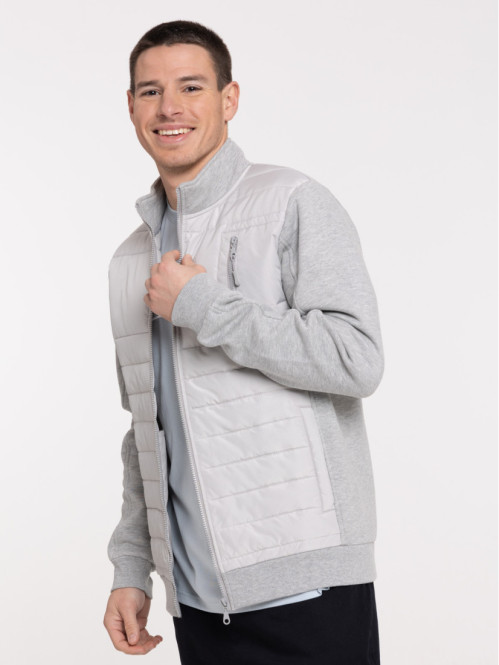 Doudoune gris chiné homme