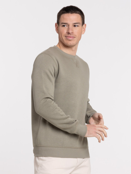 Sweat uni basique tilleul...