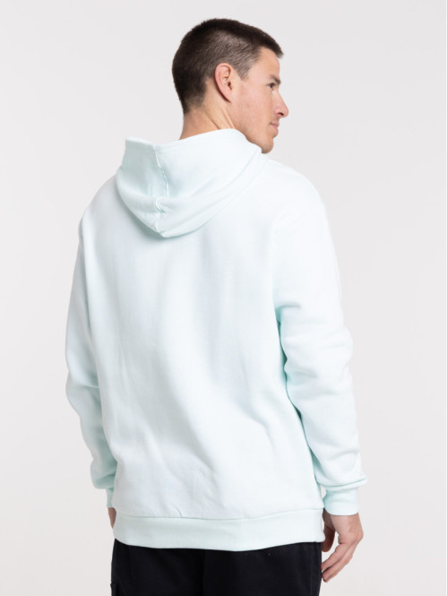 Sweat à capuche cyan homme