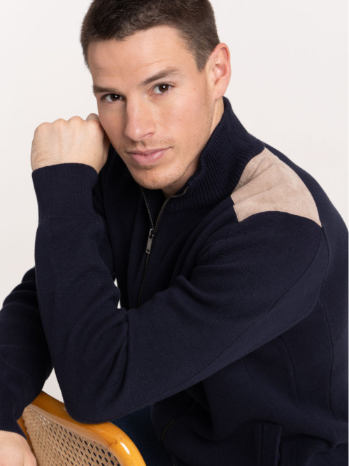 Gilet marine navy homme
