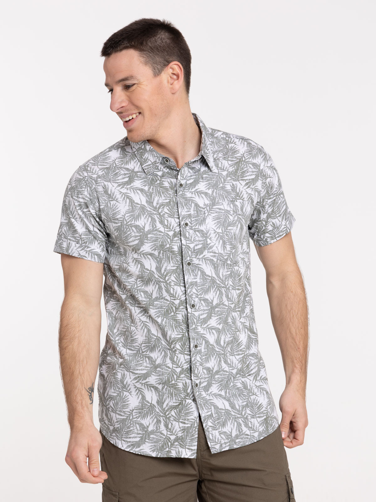 Chemisette imprimée végétal homme Chemisette imprimée végétal homme