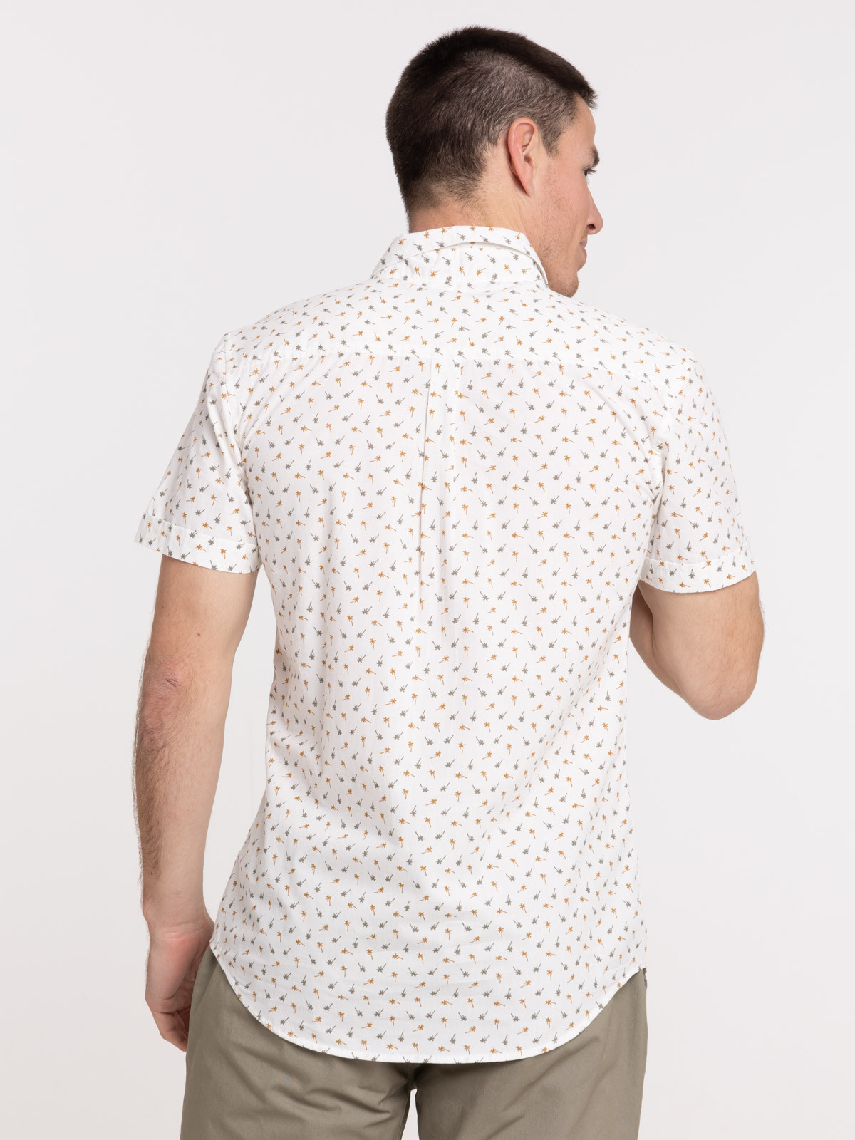 Chemisette motifs palmiers homme Chemisette motifs palmiers homme