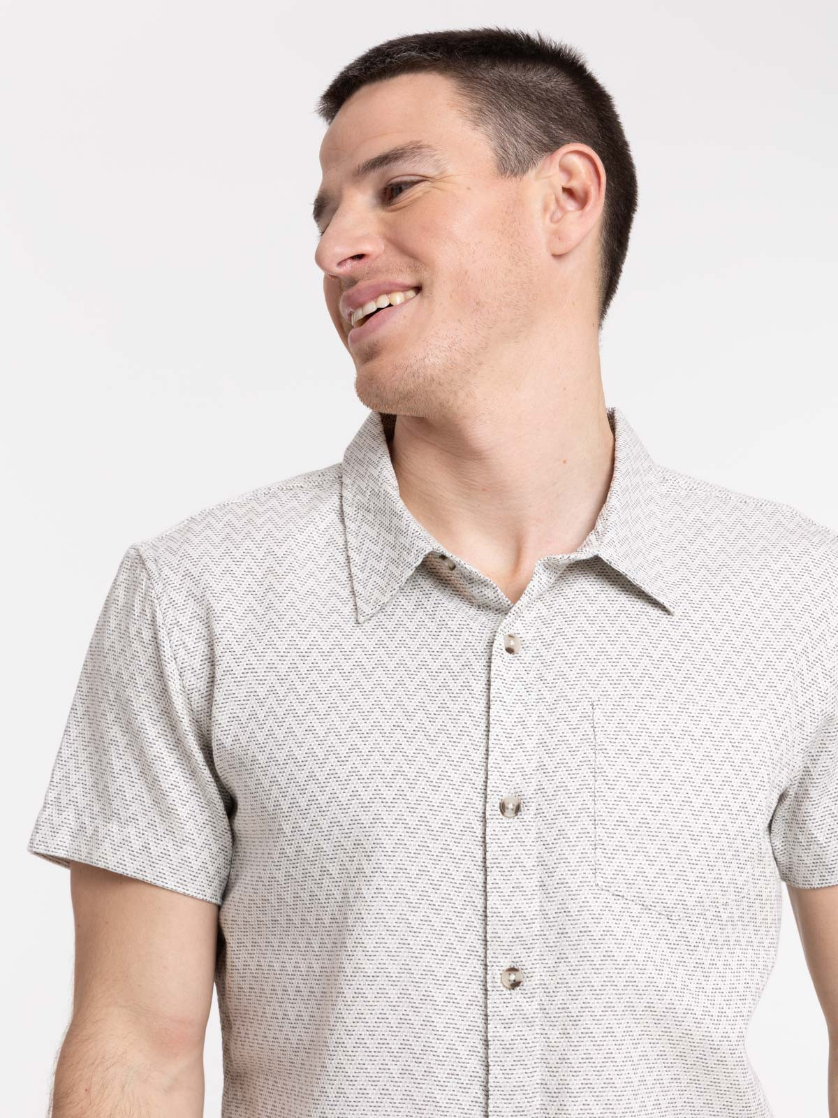 Chemisette tilleul imprimée homme Chemisette tilleul imprimée homme