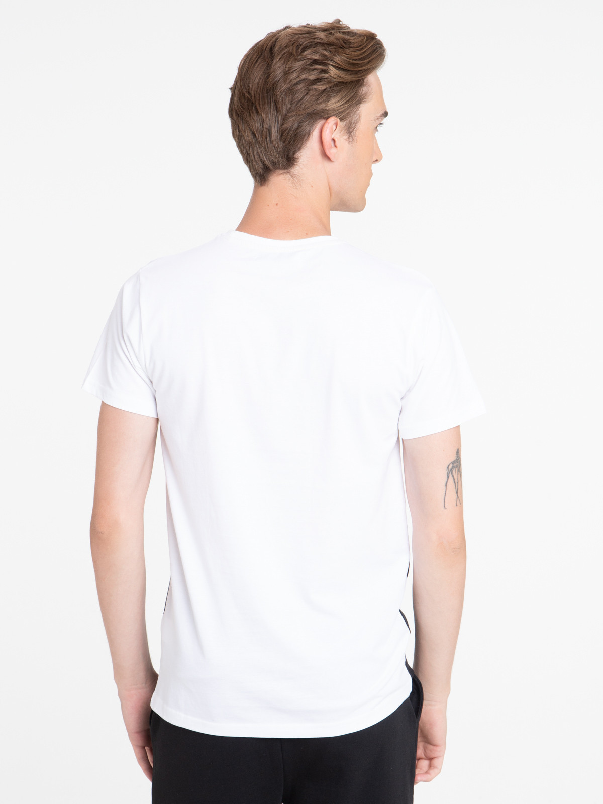T-shirt tricolore 100% coton homme