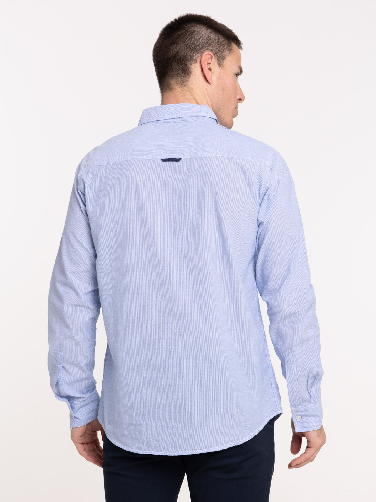 Chemise coton manches longues homme