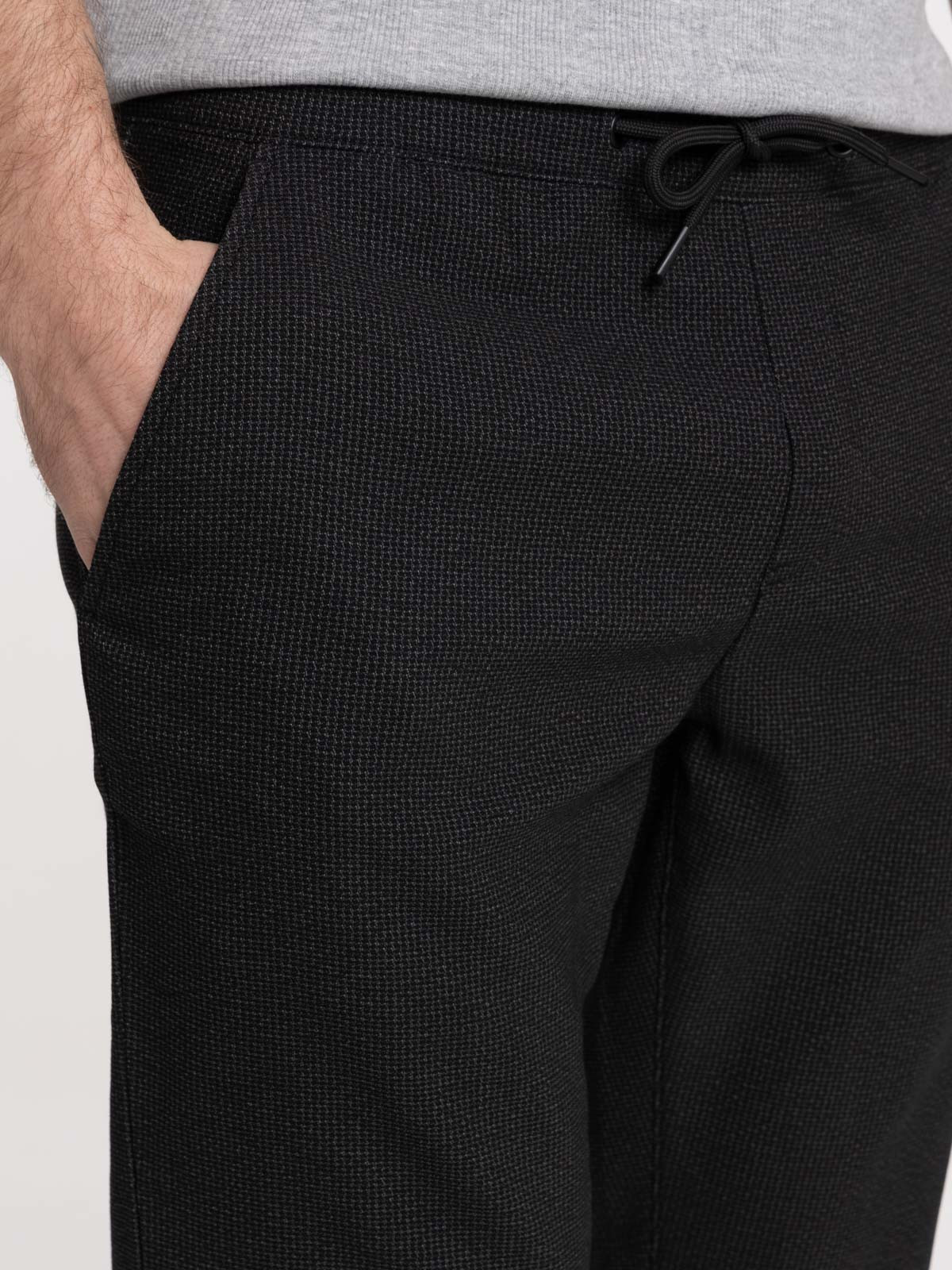 Pantalon noir taille élastique homme Pantalon noir taille élastique homme