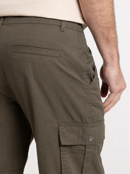 Pantalon cargo kaki homme