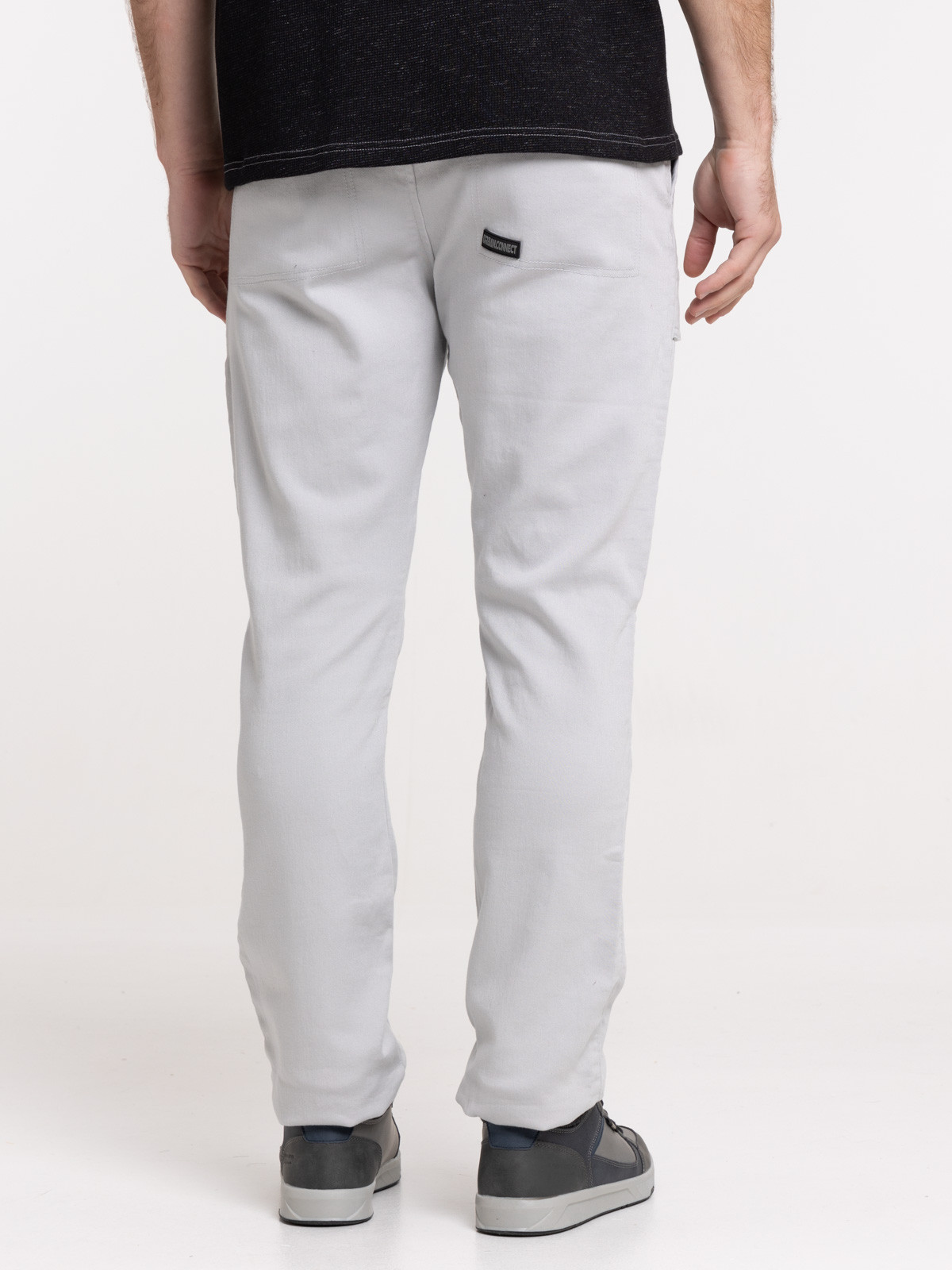 Pantalon cargo gris perle homme