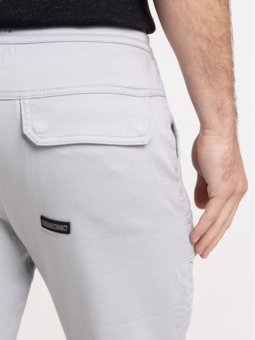 Pantalon cargo gris perle...