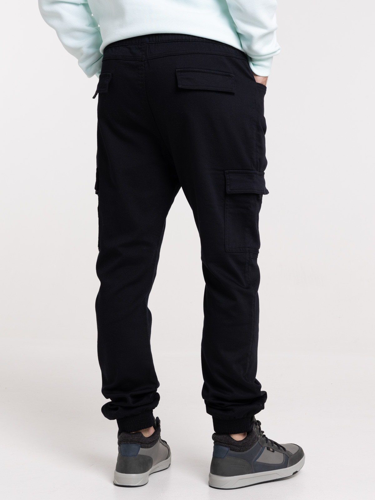 Pantalon cargo noir homme