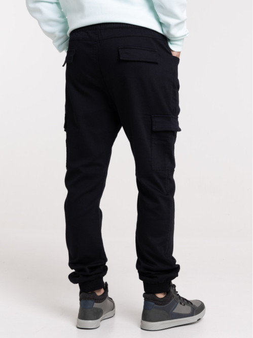 Pantalon cargo noir homme