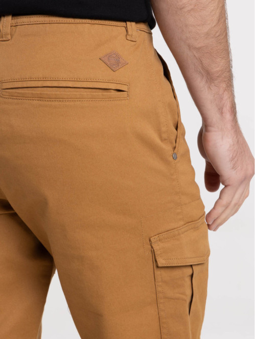Pantalon cargo caramel homme