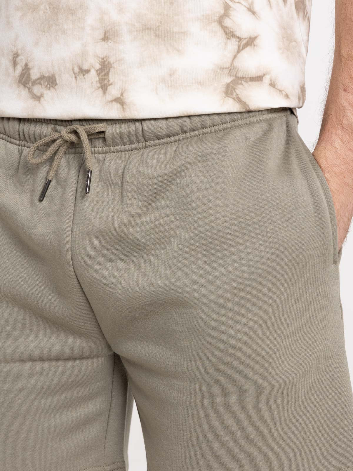 Short molleton tilleul homme