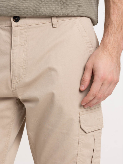 Bermuda cargo sable homme