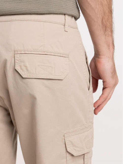 Bermuda cargo sable homme
