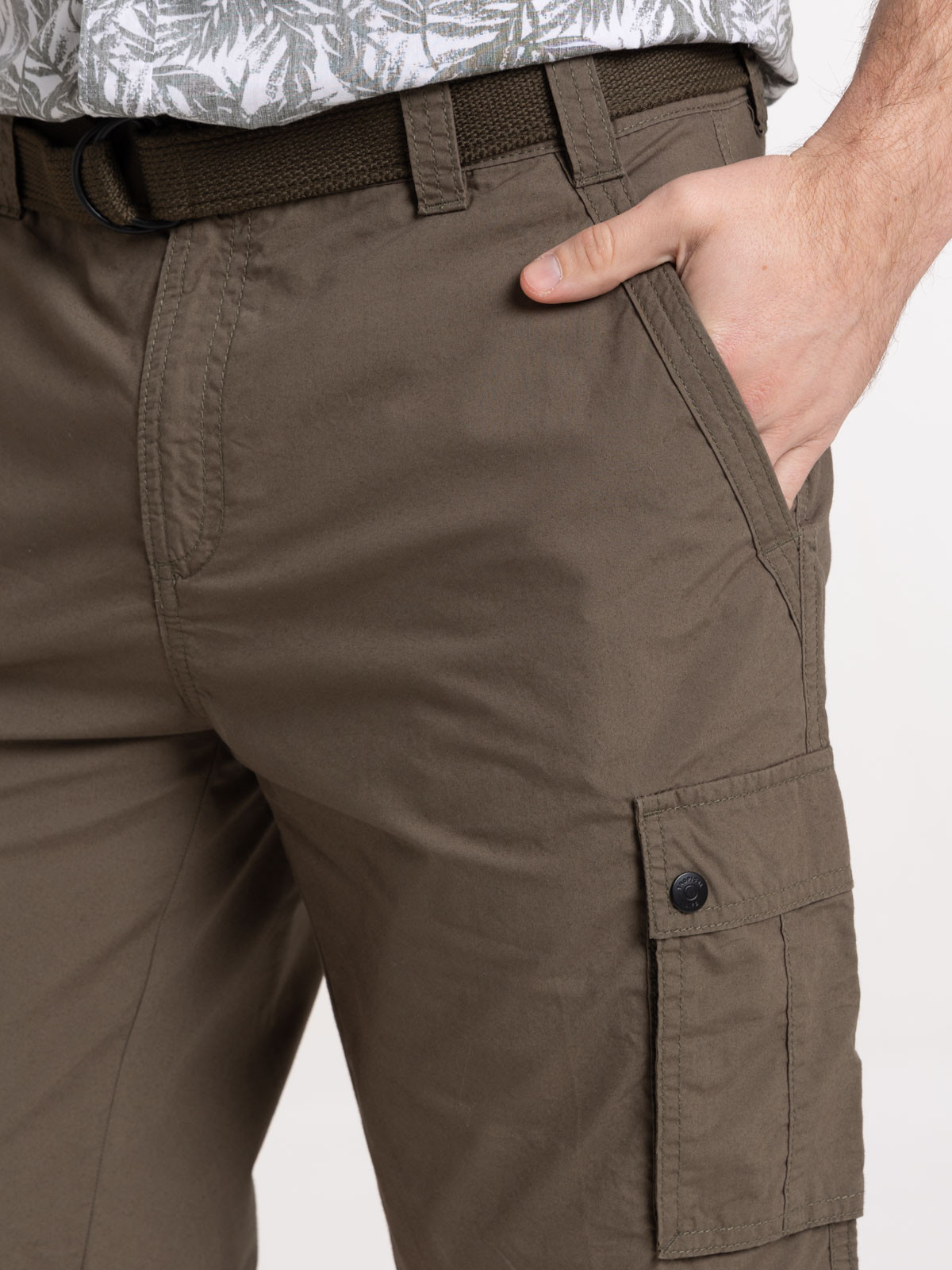 Bermuda cargo avec ceinture homme