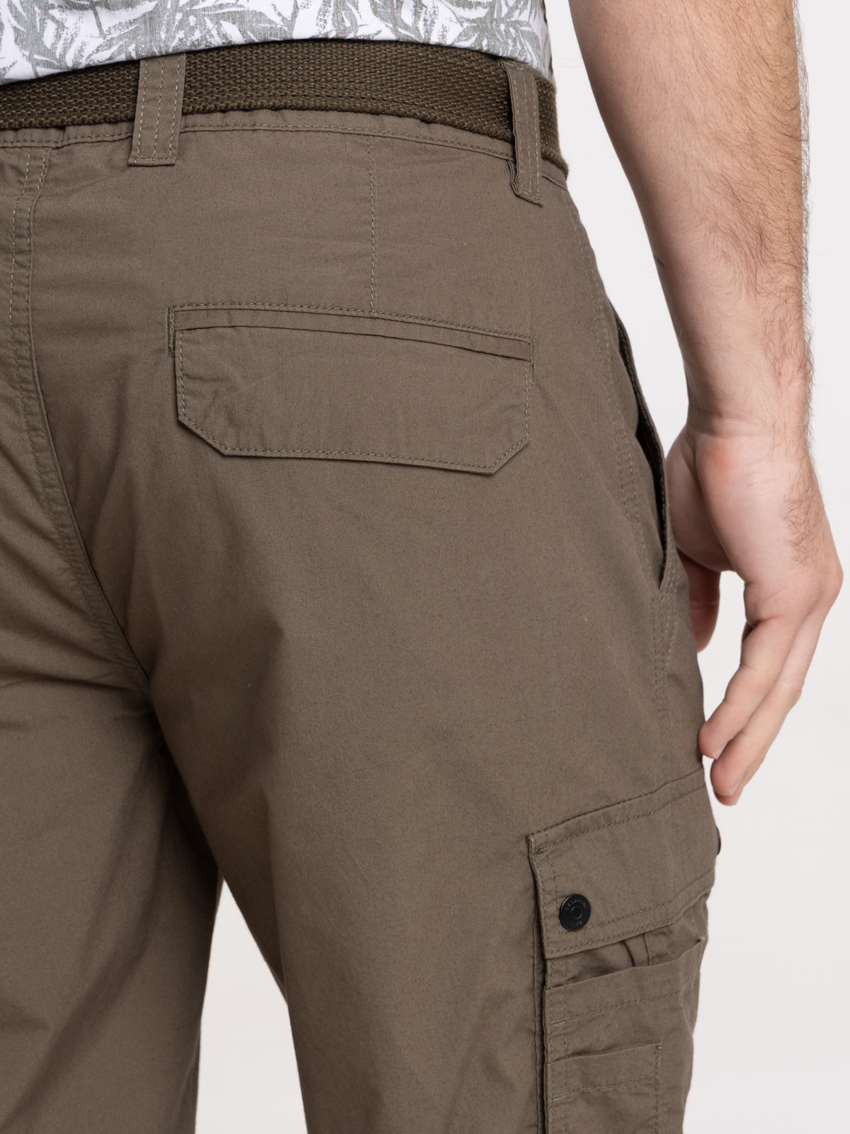 Bermuda cargo avec ceinture homme