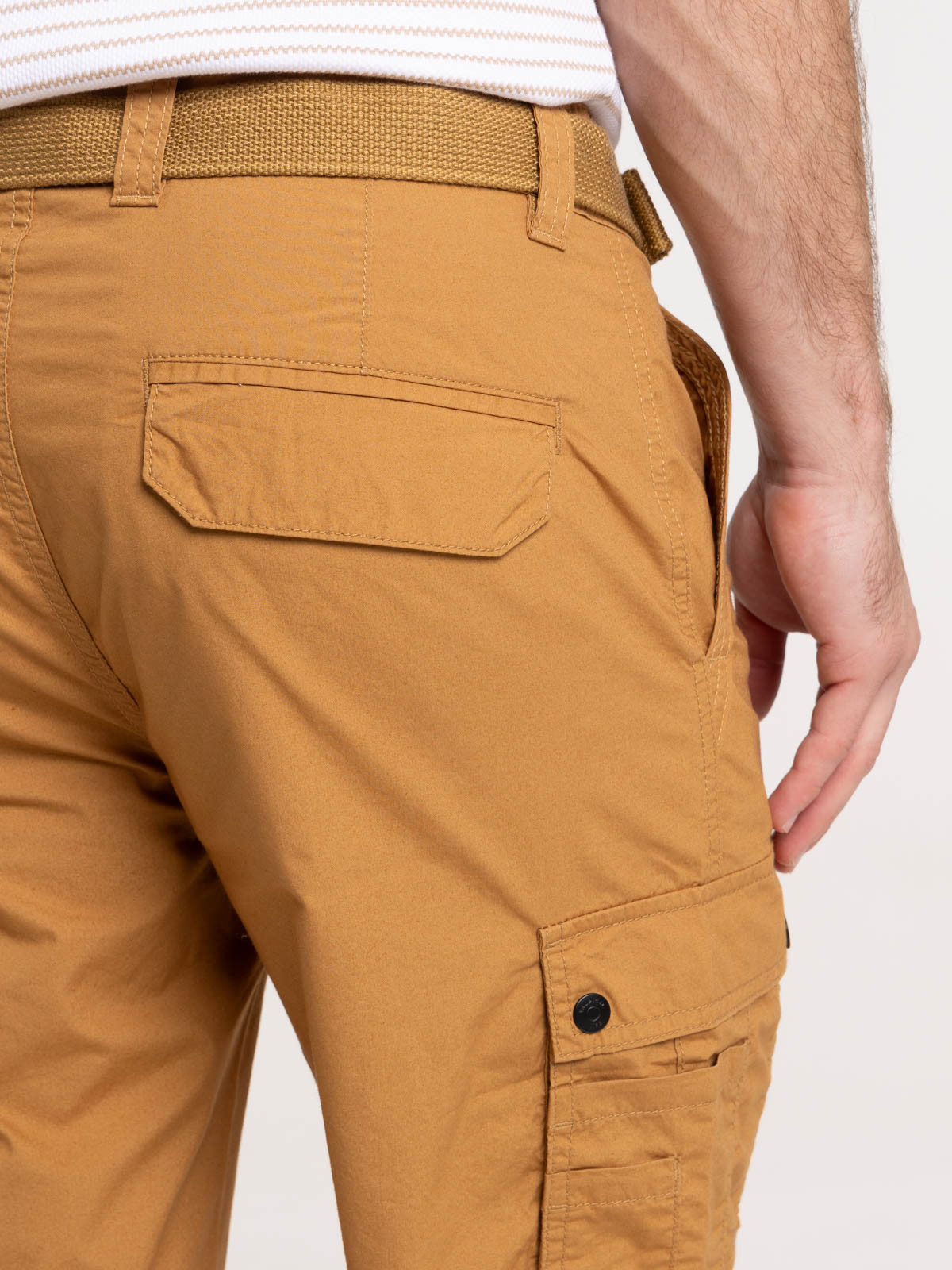 Bermuda cargo avec ceinture homme