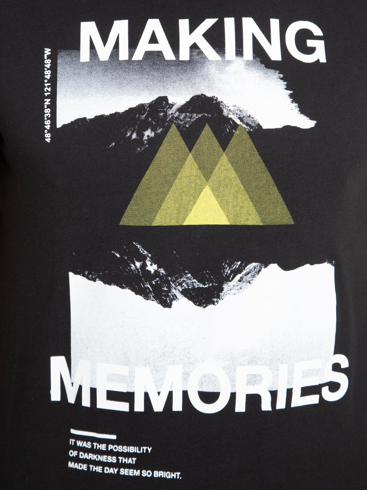 T-shirt noir 100% coton homme