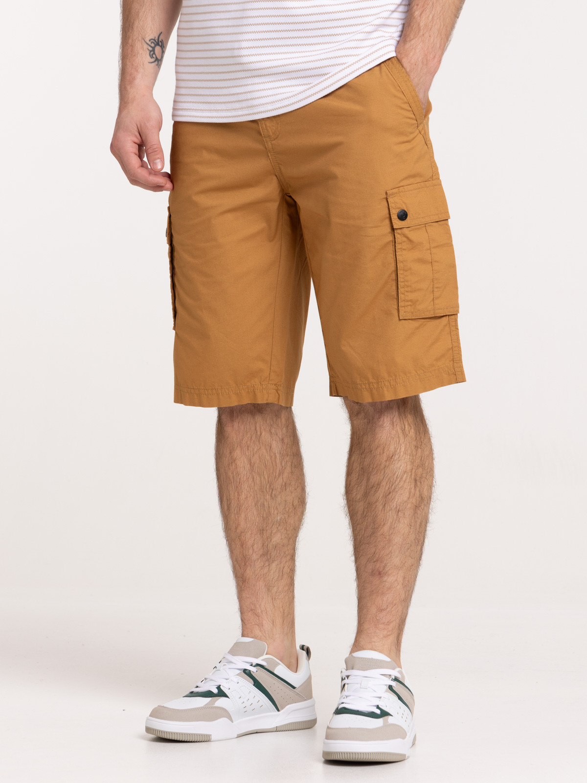 Bermuda cargo avec ceinture homme