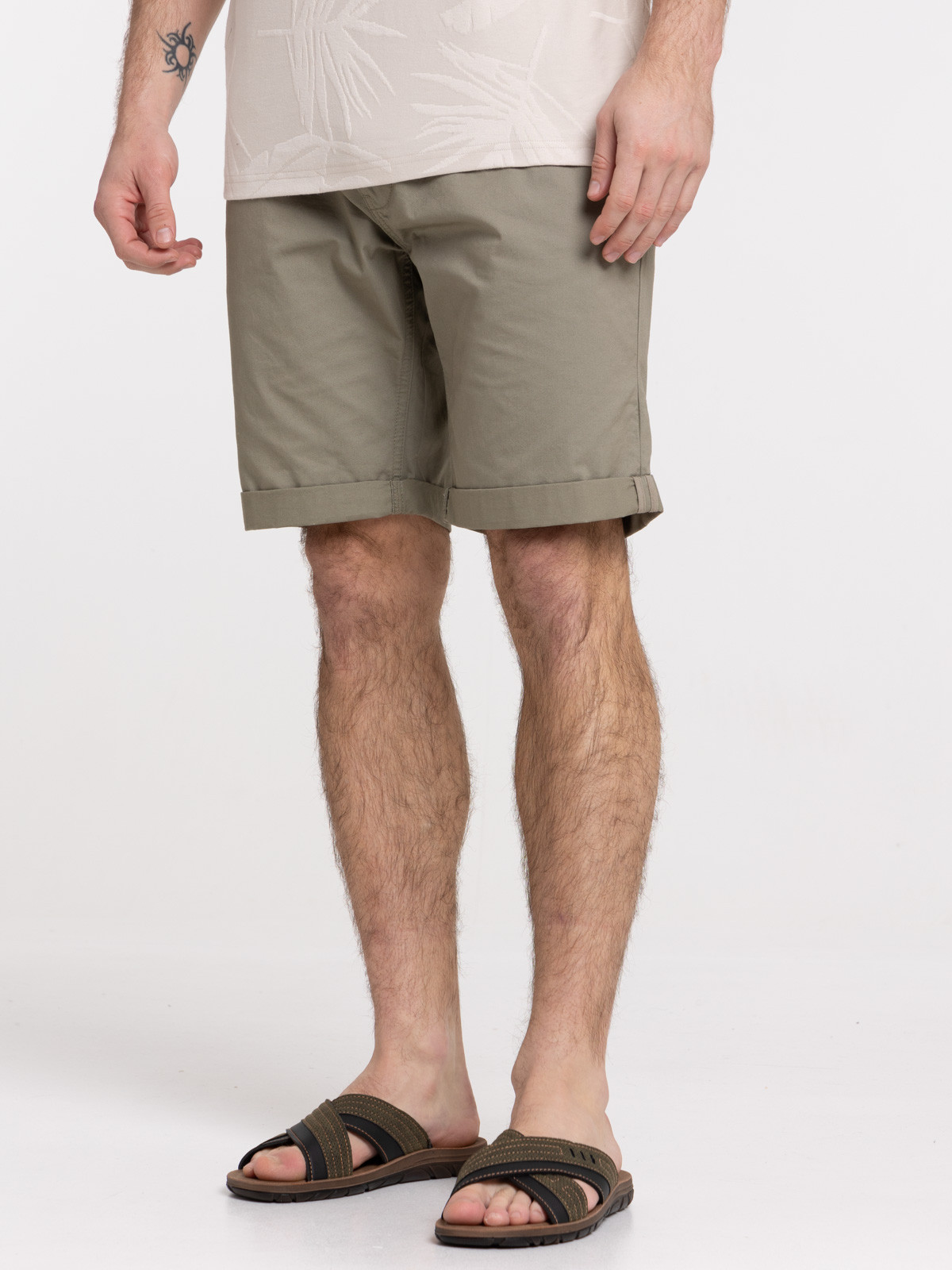 Bermuda coloris tilleul homme