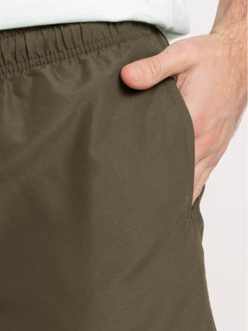 Short de bain kaki homme