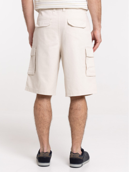 Bermuda cargo beige clair...