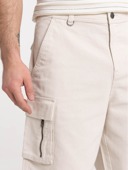 Bermuda cargo beige clair...