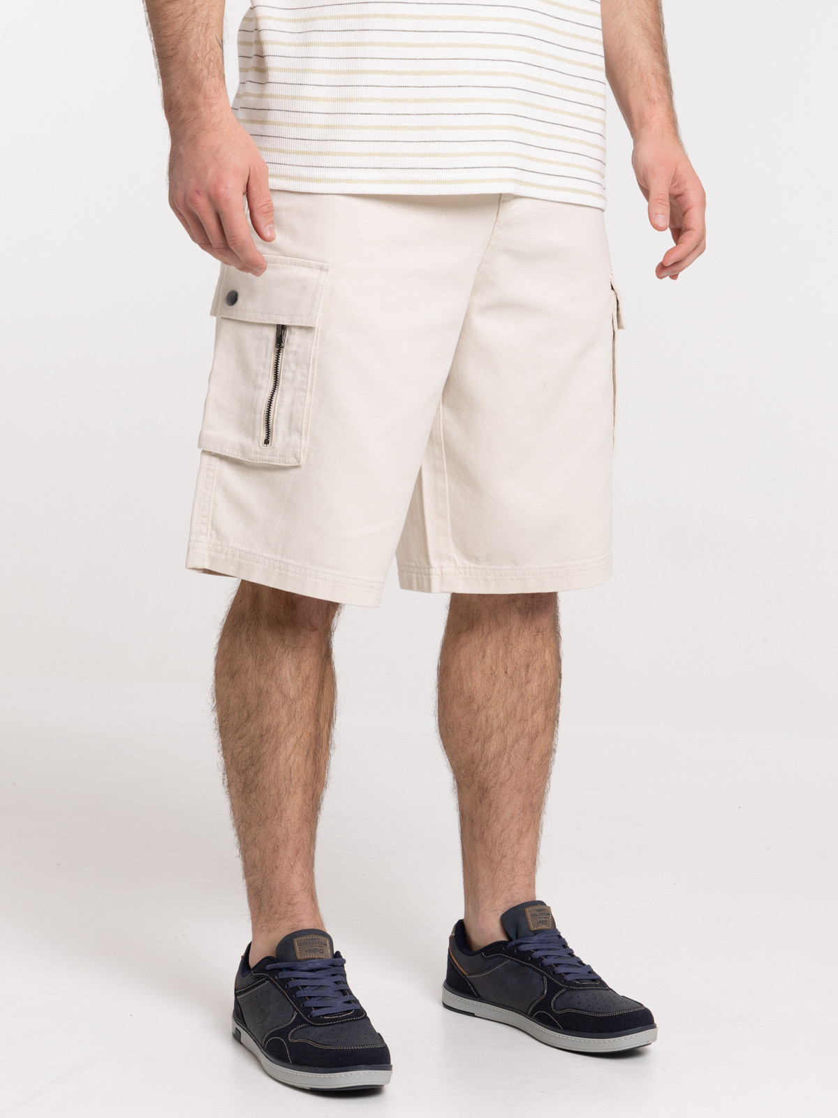 Bermuda cargo beige clair homme