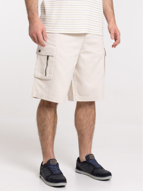 Bermuda cargo beige clair...