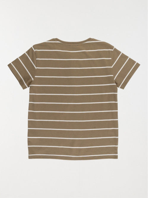 T-shirt rayé col rond...