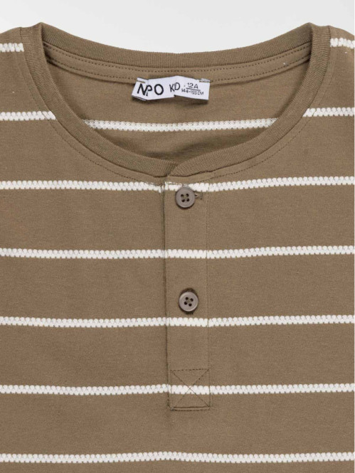 T-shirt rayé col rond...