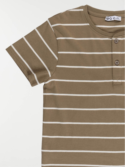 T-shirt rayé col rond...