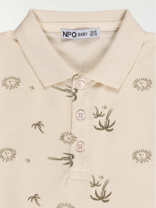 Polo lion et palmier garçon...