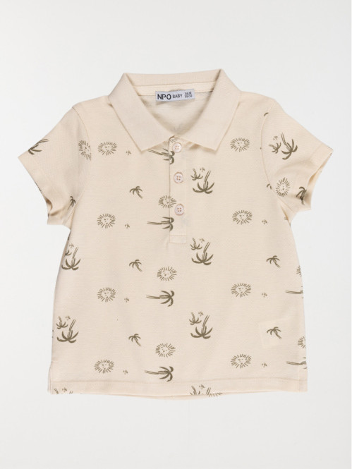 Polo lion et palmier garçon (6-36M)