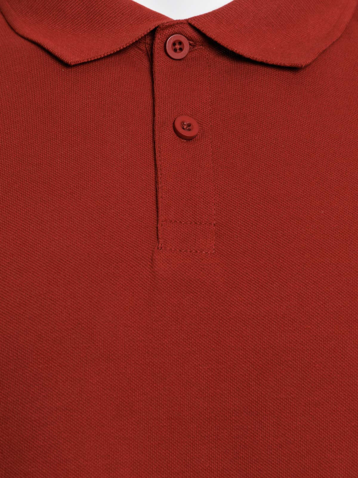 Polo grande taille rougie homme